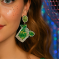 Load image into Gallery viewer, Mojito Beaded Earrings