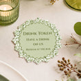 Load image into Gallery viewer, Green Autumn Drink Tokens- Pack of 50