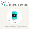 Load image into Gallery viewer, ‘Little Box’ Engagement’ Edible Drink Toppers