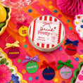 Load image into Gallery viewer, Lets Toast Wine Glass Charm Set of 6 featuring colorful charms and a decorative tin with the text Drink Pretty.