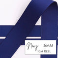 Load image into Gallery viewer, Navy Grosgrain Ribbon - 16mm x 10metre Reel