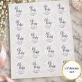 Load image into Gallery viewer, Oh Baby Baby Shower Stickers For Cups & Favours