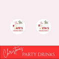 Load image into Gallery viewer, Christmas Family Name Personalised Cocktail Toppers