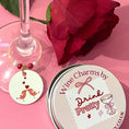 Load image into Gallery viewer, Love birds wine charms