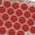 Load image into Gallery viewer, Red & White Stripe Drink Tokens Pack of 50