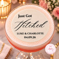 Load image into Gallery viewer, Just Got Hitched Wedding Edible Drink Toppers UK