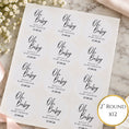 Load image into Gallery viewer, Oh Baby Baby Shower Stickers For Cups & Favours