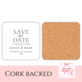 Load image into Gallery viewer, Save The Date Personalised Wedding Coasters