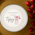 Load image into Gallery viewer, Tis The Season To Be Tipsy Edible Drink Toppers