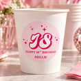 Load image into Gallery viewer, Milestone Birthday Party Stickers For Cups & Favours