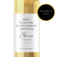 Load image into Gallery viewer, Funny Snoring Anniversary Wine Label
