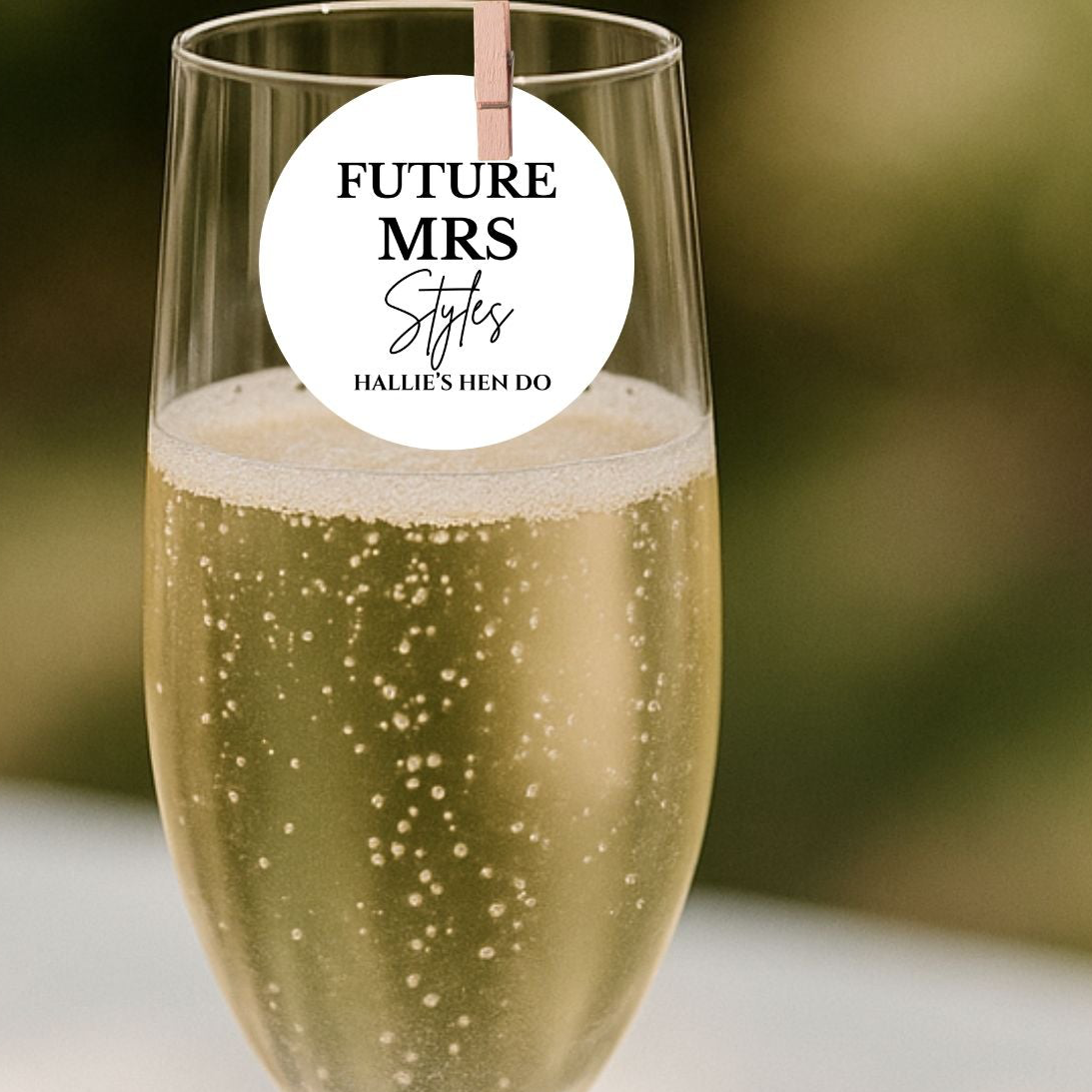 ‘Future Mrs’ Edible Drink Toppers