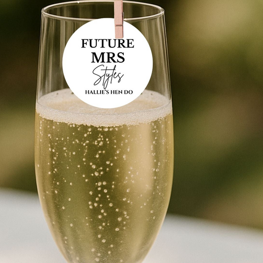 ‘Future Mrs’ Edible Drink Toppers