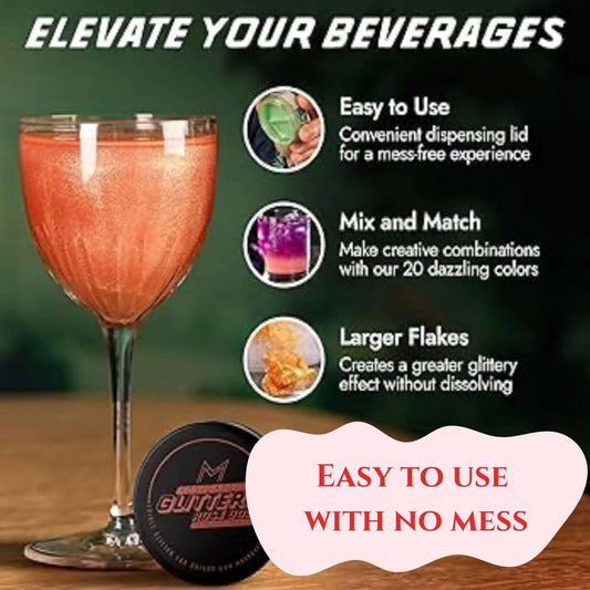Edible Drink Shimmer - Rose Gold Shimmer 10g