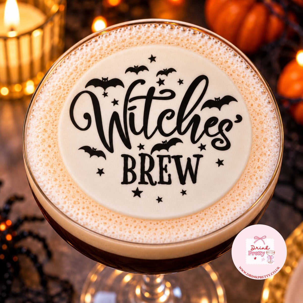 Witches Brew Halloween Edible Drink Toppers