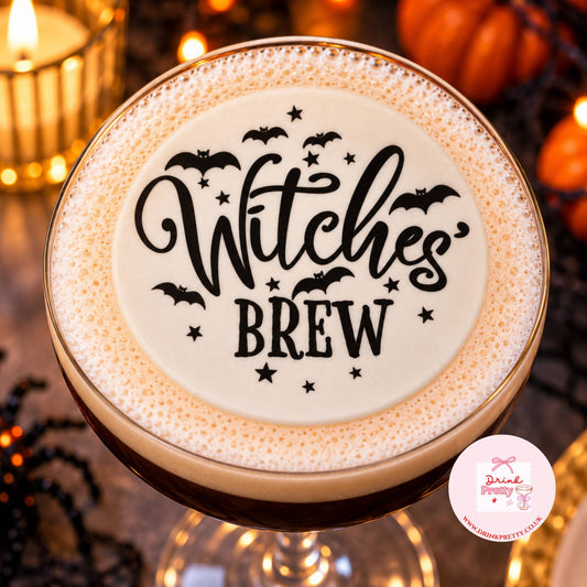 Witches Brew Halloween Edible Drink Toppers