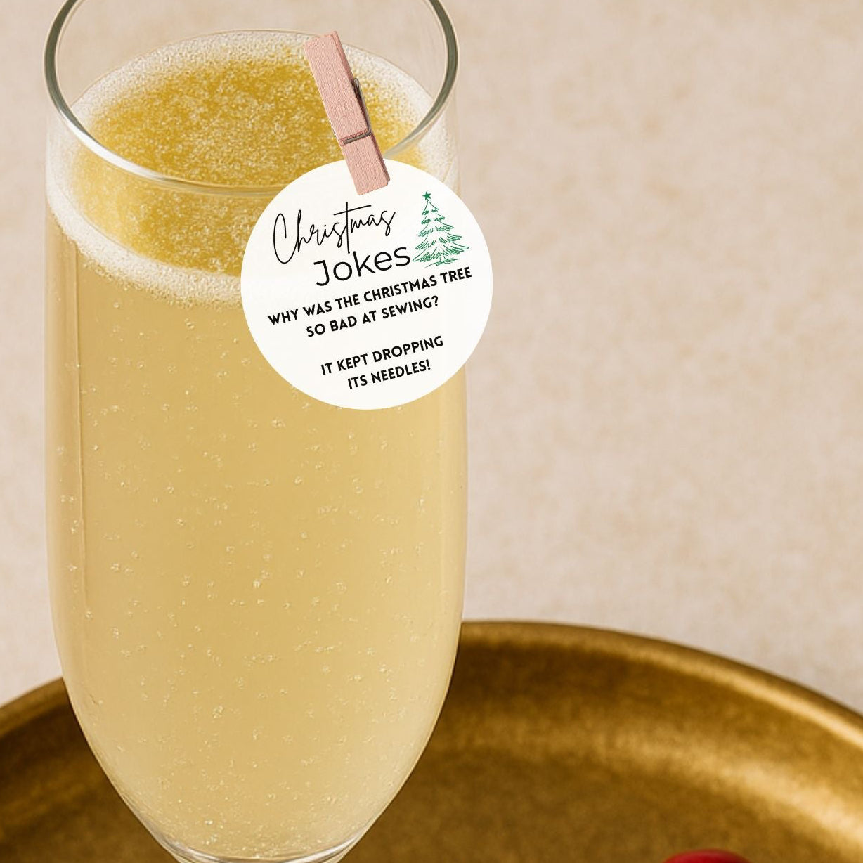 50 Christmas Jokes - Edible Drink Toppers