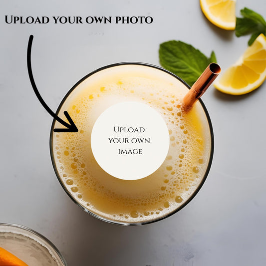 Upload Your Photo Edible Drink Toppers