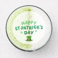 Load image into Gallery viewer, Happy St Patricks Day edible drink topper
