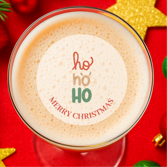 Ho Ho Ho Christmas Edible Drink Toppers