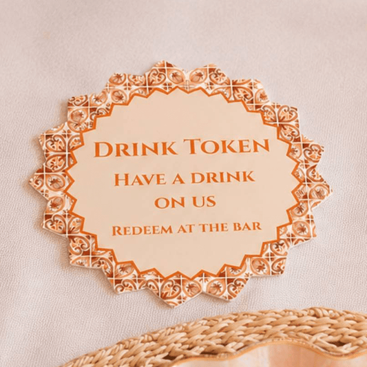 Warm Autumn Drink Tokens- Pack of 50