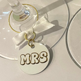 Load image into Gallery viewer, Mr & Mrs Wine charms set of two
