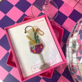 Load image into Gallery viewer, Pink Fizz Beaded Keyring/ Bag Charm
