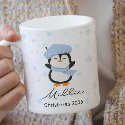 Cosy Penguin Christmas Mug -Pre Order