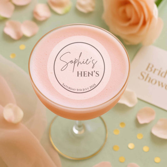 personalised cocktail toppers for hen do