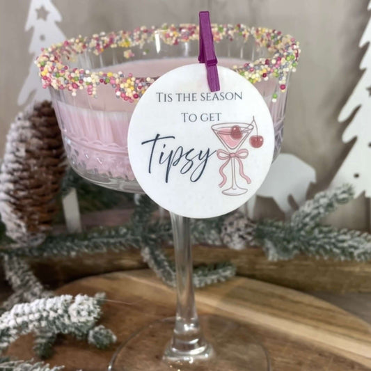 Christmas cocktail toppers