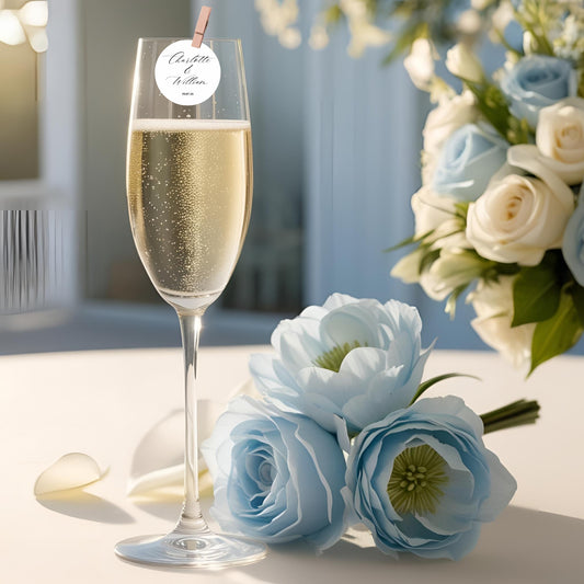 ‘Personalised Names’ Wedding Edible Drink Toppers