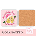 Load image into Gallery viewer, Dolly Parton Christmas drink coaster
