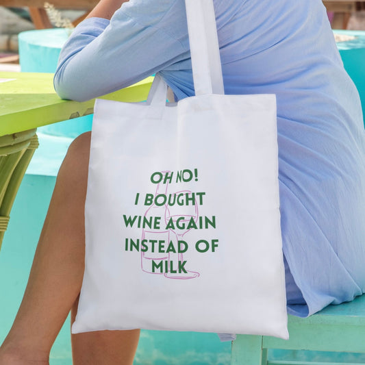 Funny Wine Tote Bag