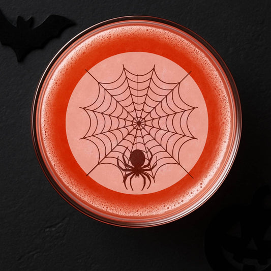 Spider web cocktail toppers green