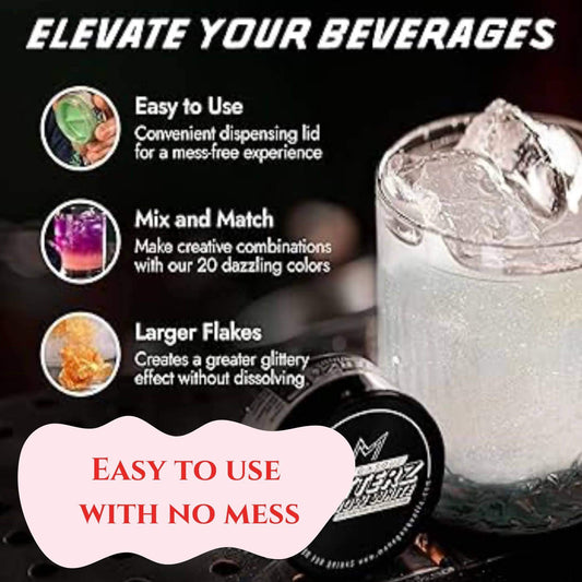 Edible Drink Shimmer - Snow White Shimmer 10g