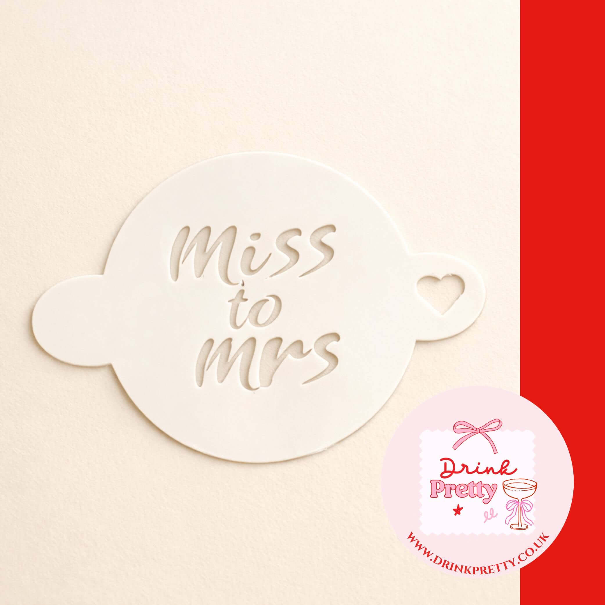 Reusable Stencils Cocktail & Coffee- Miss To Mrs