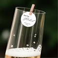 Load image into Gallery viewer, ‘Just Got Hitched’ Wedding Edible Drink Toppers

