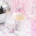 Load image into Gallery viewer, Cocktail Party Paper Straw Toppers Pack of 12
