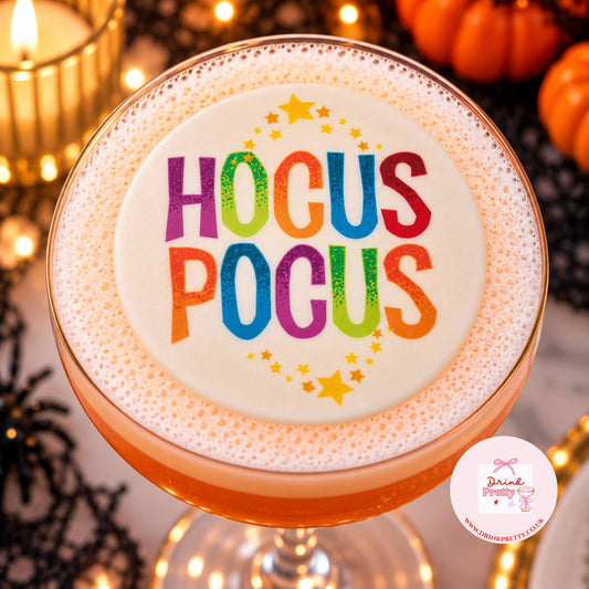 Hocus Pocus Halloween Edible Drink Toppers