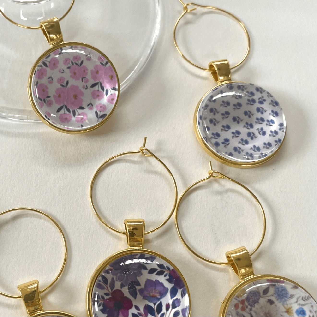 wine glass charms