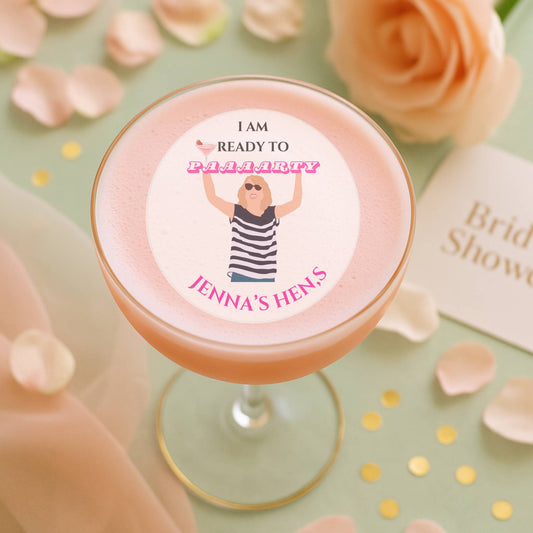 ‘Bridesmaids’ Bridal Shower Edible Drink Toppers