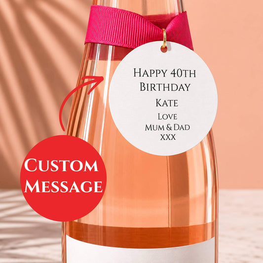 Upload photo & Message Bottle Charm Gift Tag