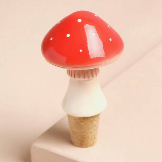 Toadstool Cork Bottle Stopper