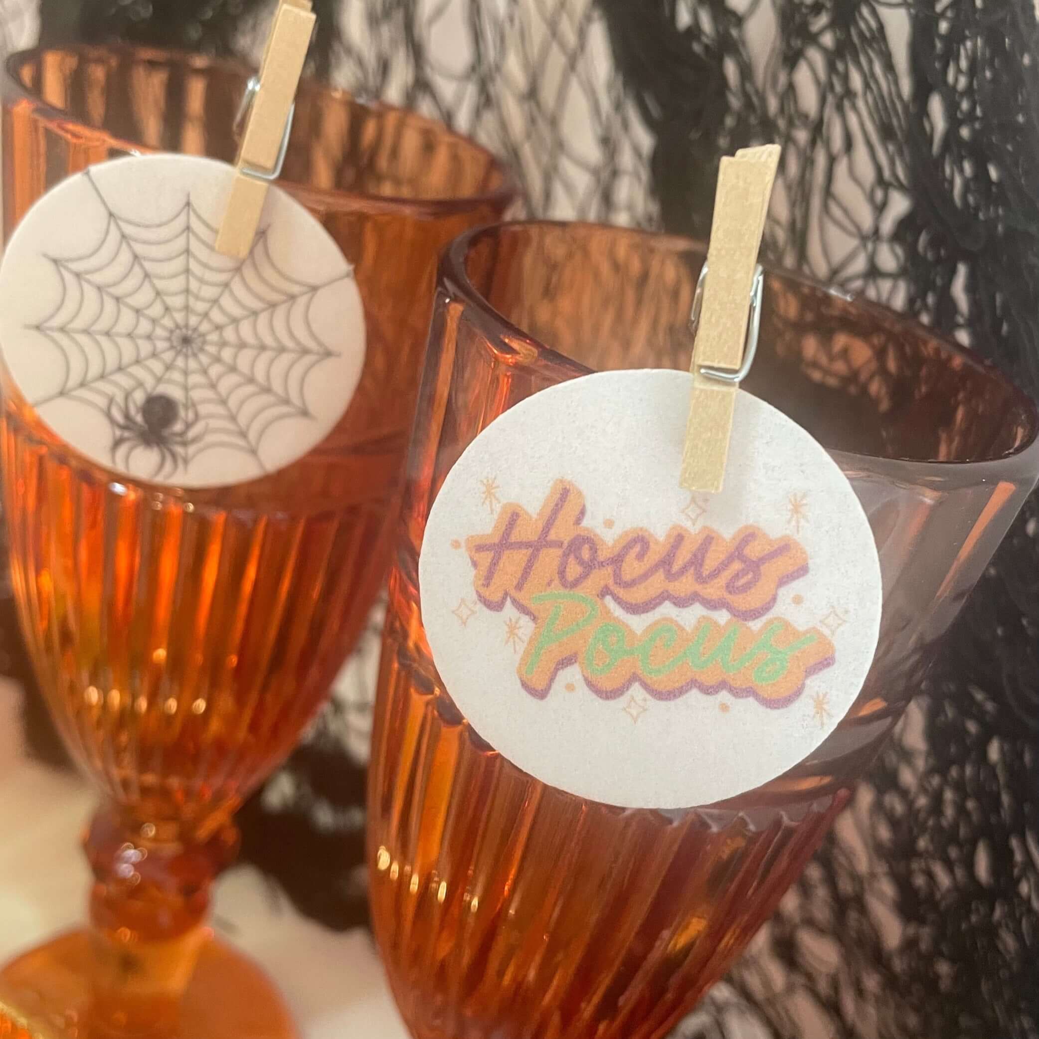 Hocus Pocus Halloween Edible Drink Toppers