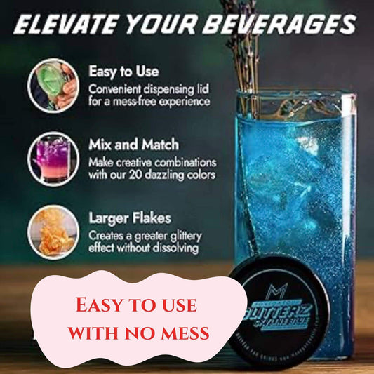 Edible Drink Shimmer -Skyline Blue Shimmer 10g