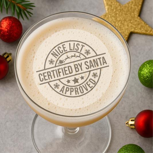 Santa’s Nice List Christmas Edible Drink Toppers