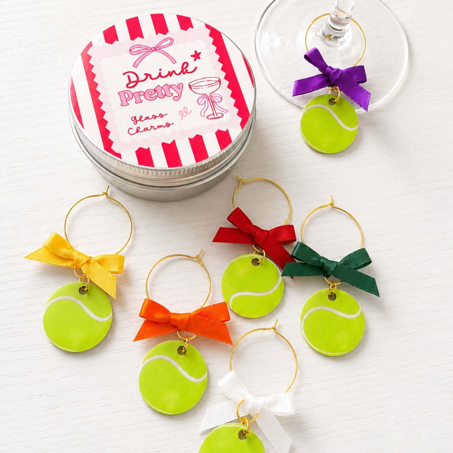 Unique Wine Glass Charm Set Of 6