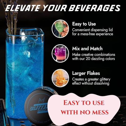Edible Drink Shimmer -Ocean Blue Shimmer 10g