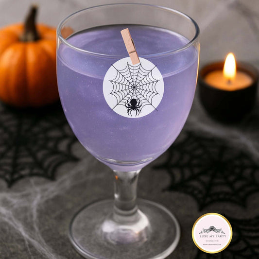 Spiders spooky Halloween drink topper