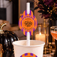 Load image into Gallery viewer, Witches Brew Paper Straw Toppers Pack of 24
